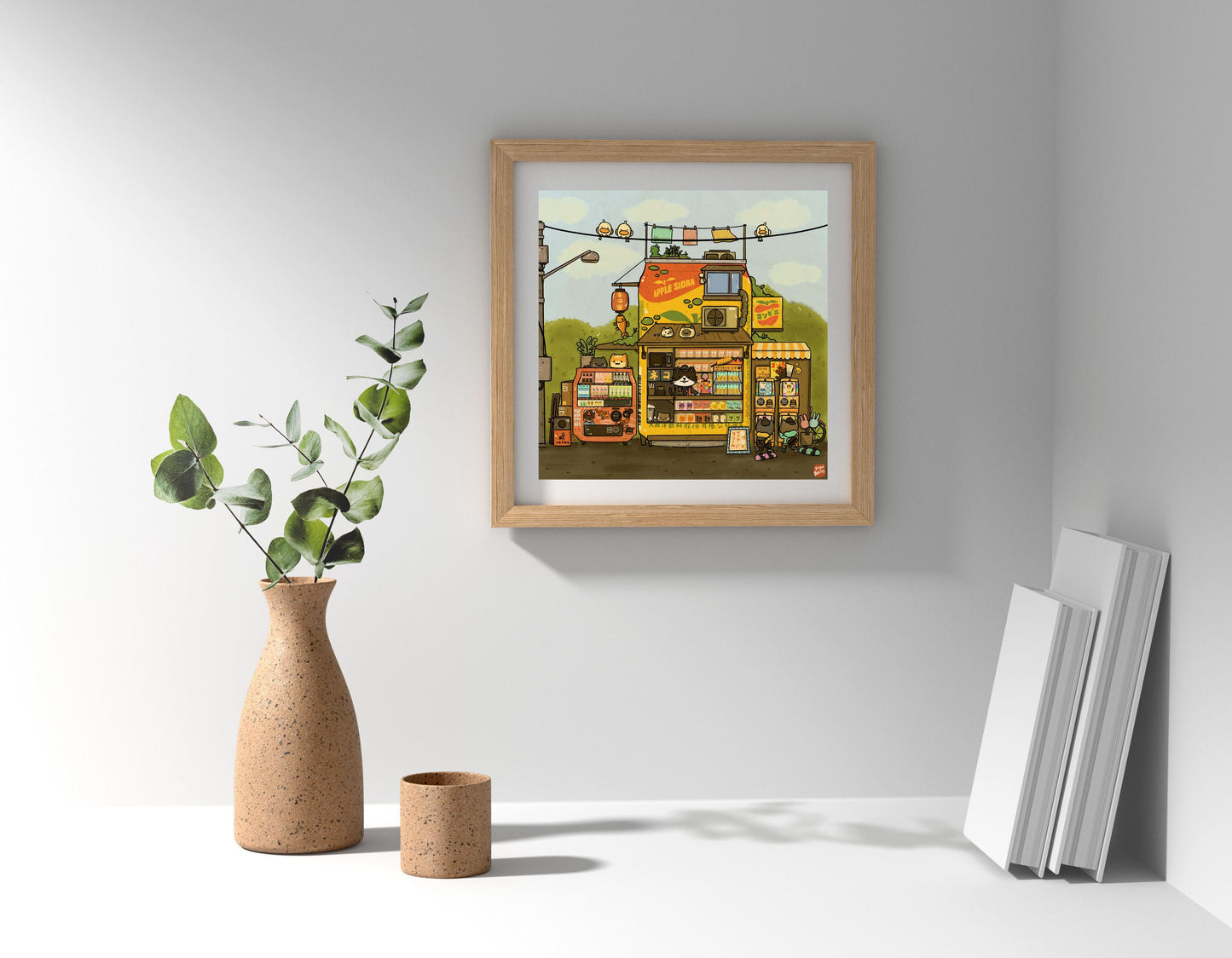 Apple Sidra Soda Konbini Art Print