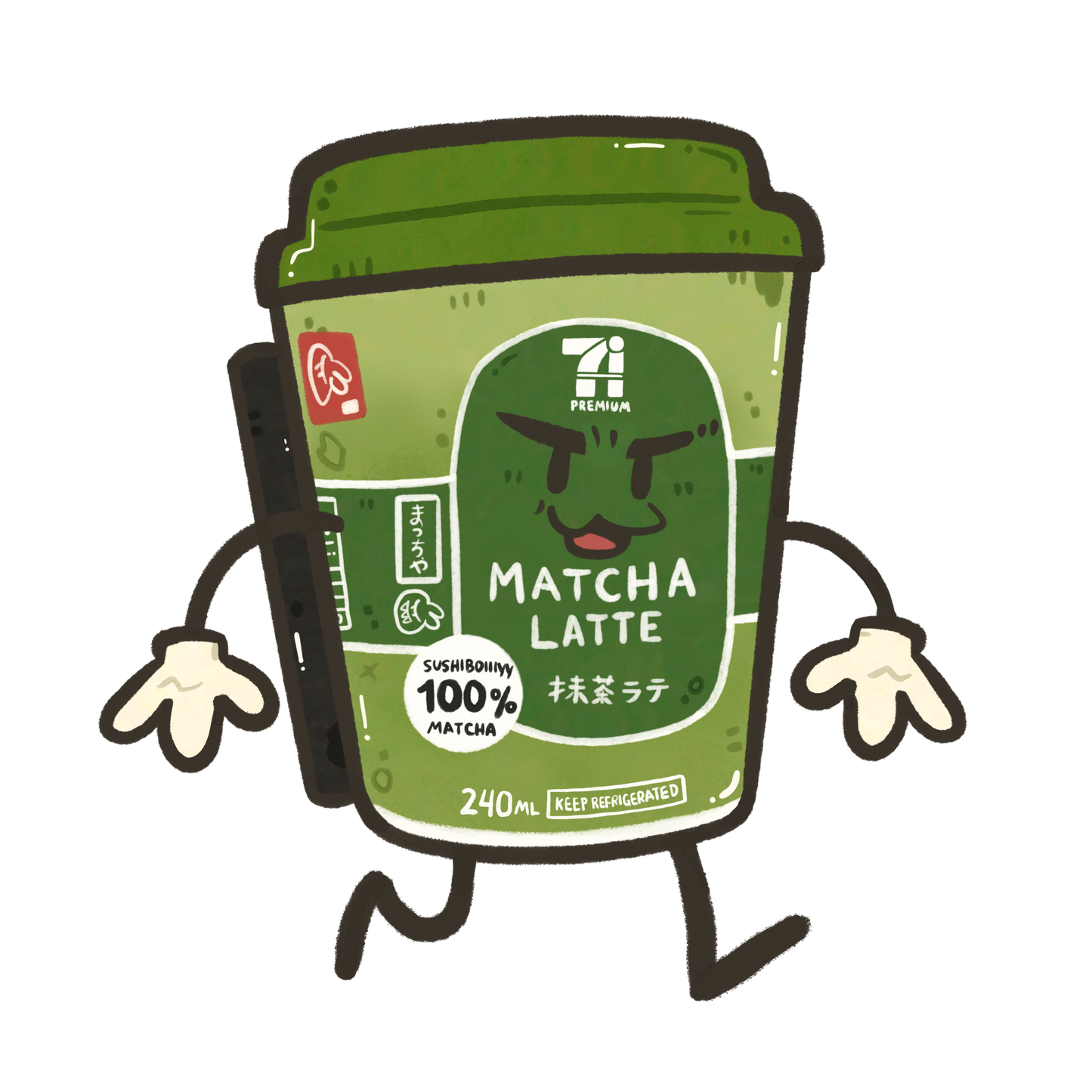 Matchan Vinyl Sticker