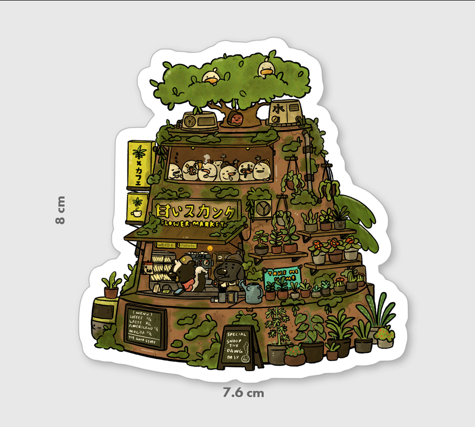 Sweet Skunk Weed Shop Vinyl Sticker