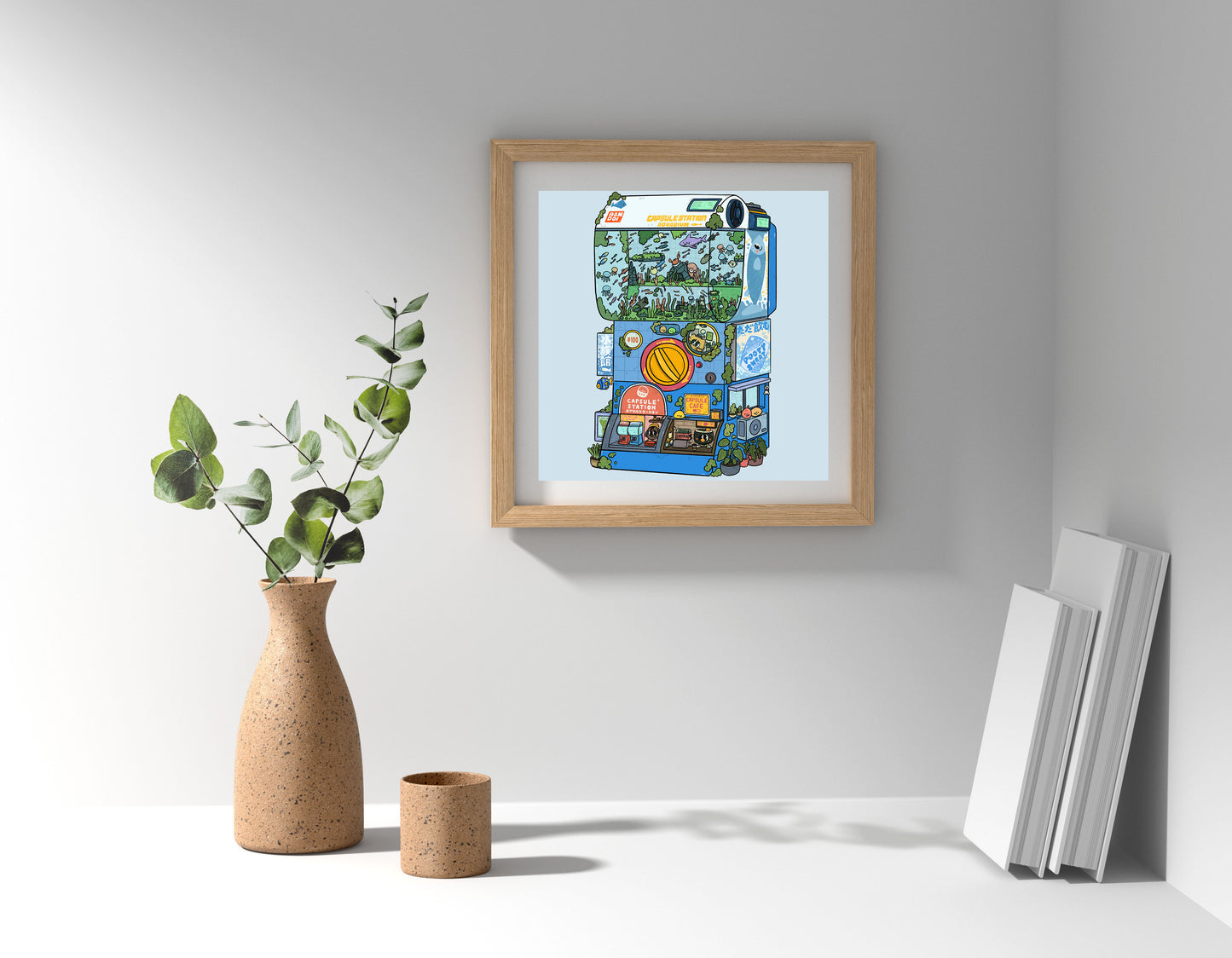 Capsule Station Cafe Aquarium Art Print