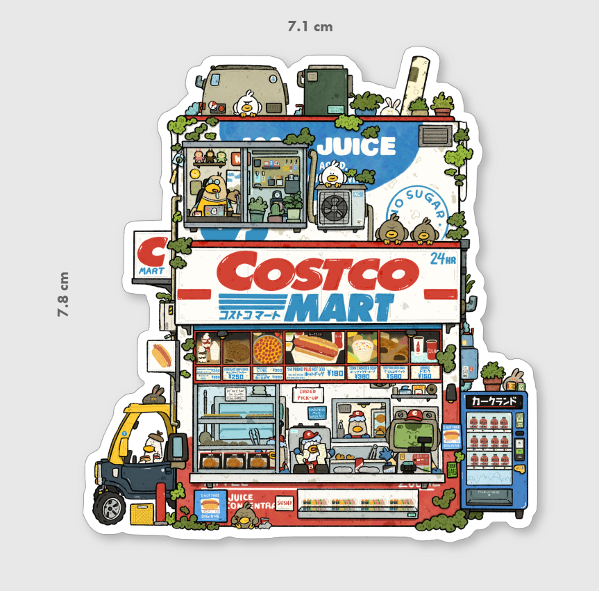 Costco Mart Vinyl Sticker