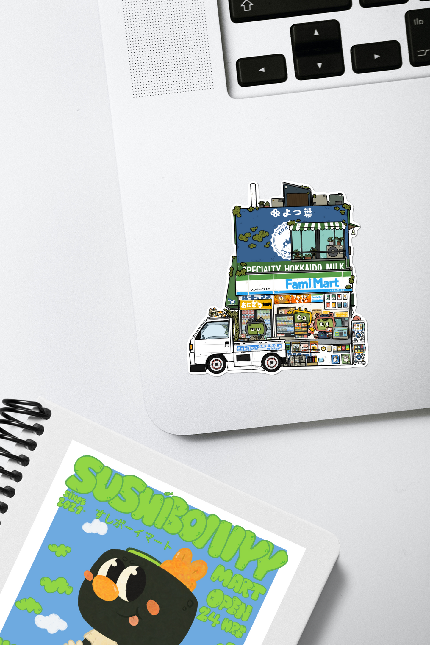 Hokkaido Milk Fami Mart Vinyl Sticker