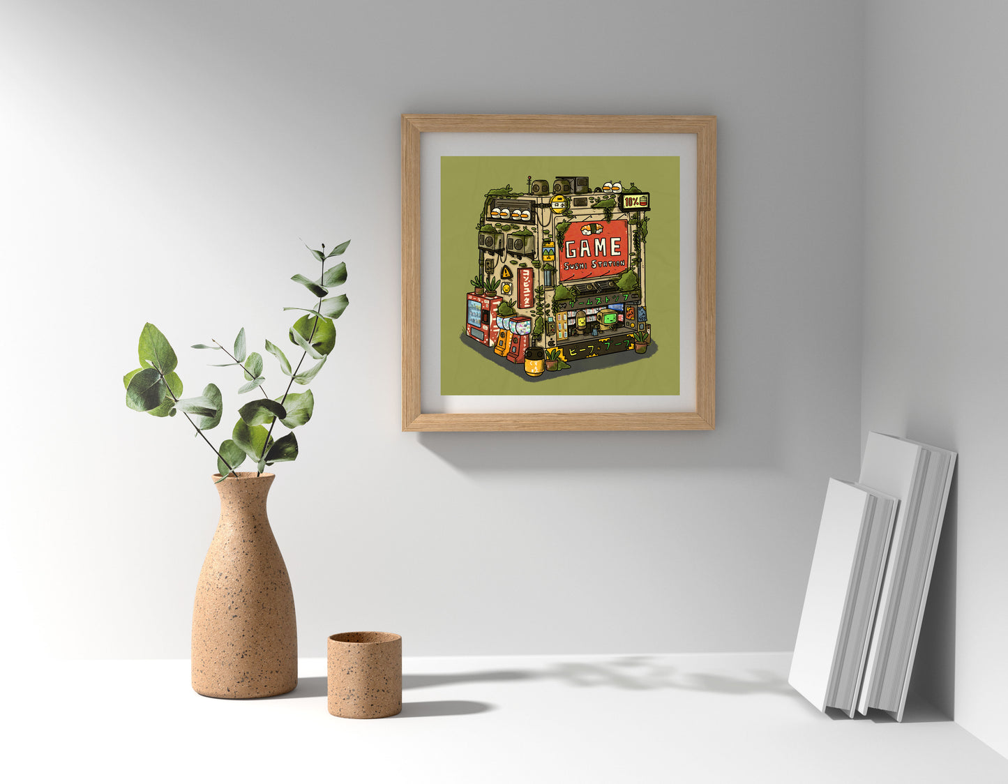 Game Sushi Station Art Print