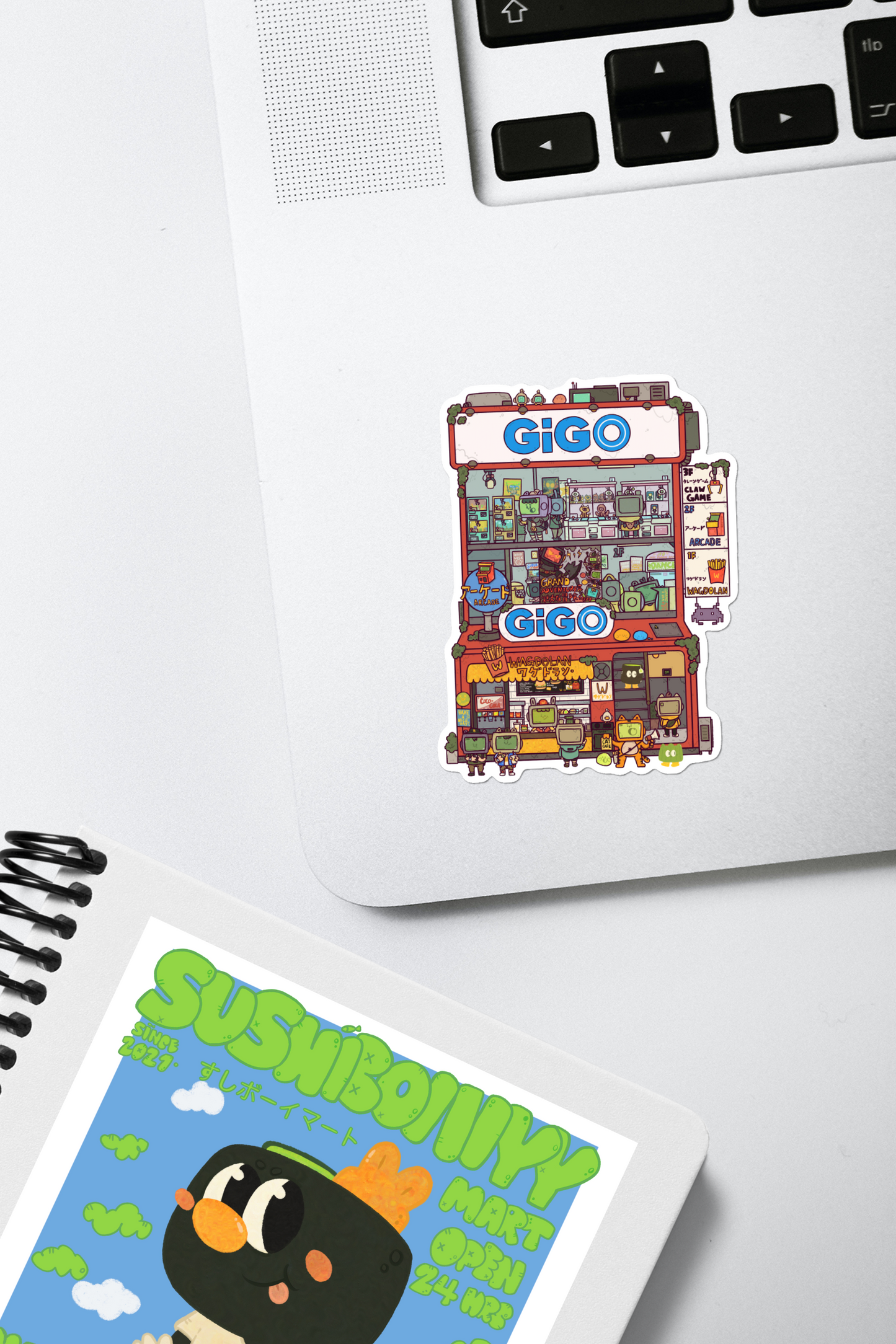 Gigo Arcade Vinyl Sticker