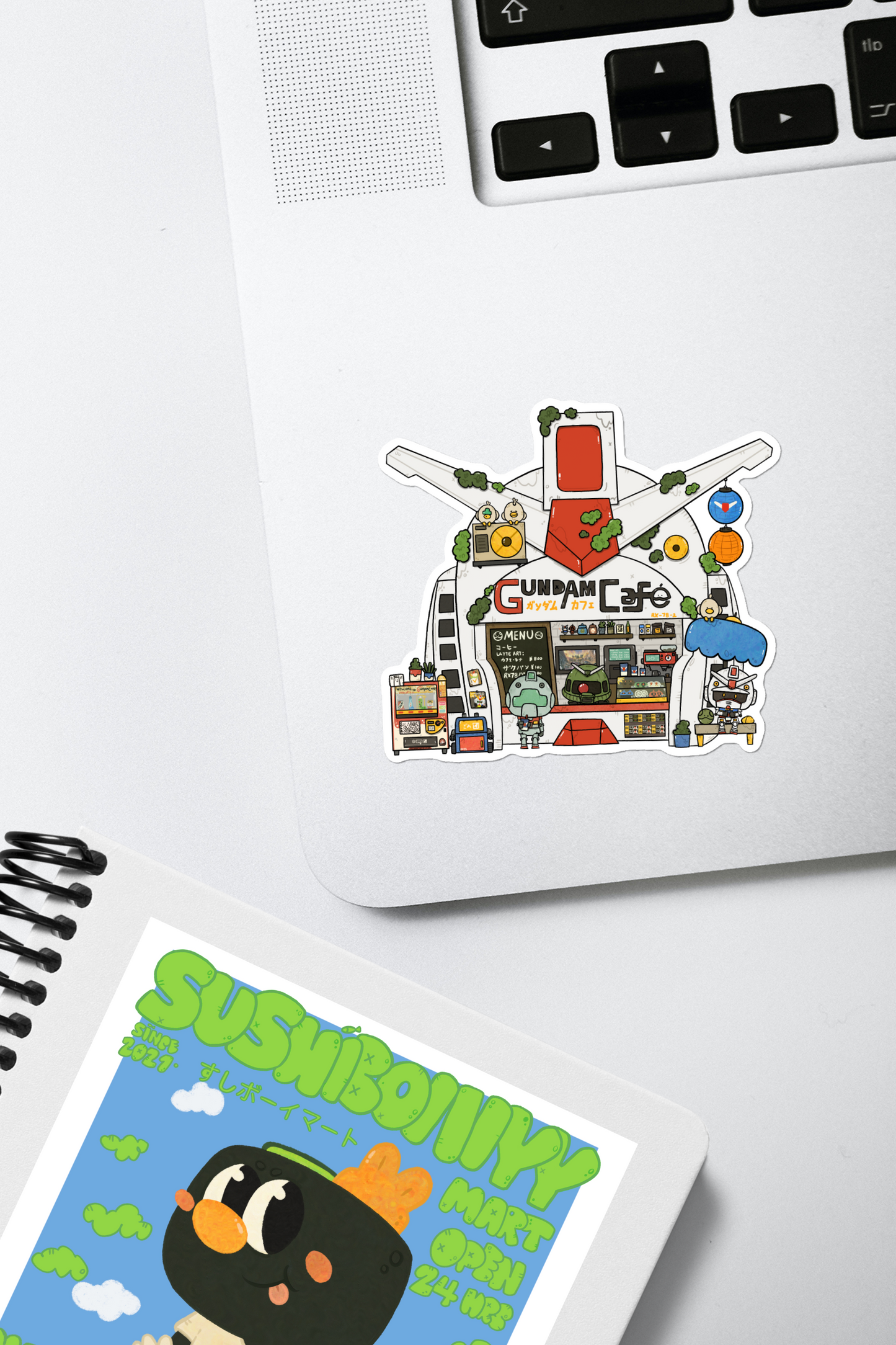Gundam Cafe Vinyl Sticker