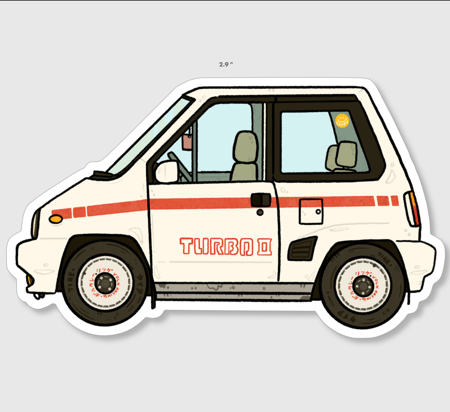 Honda City Turbo Vinyl Sticker