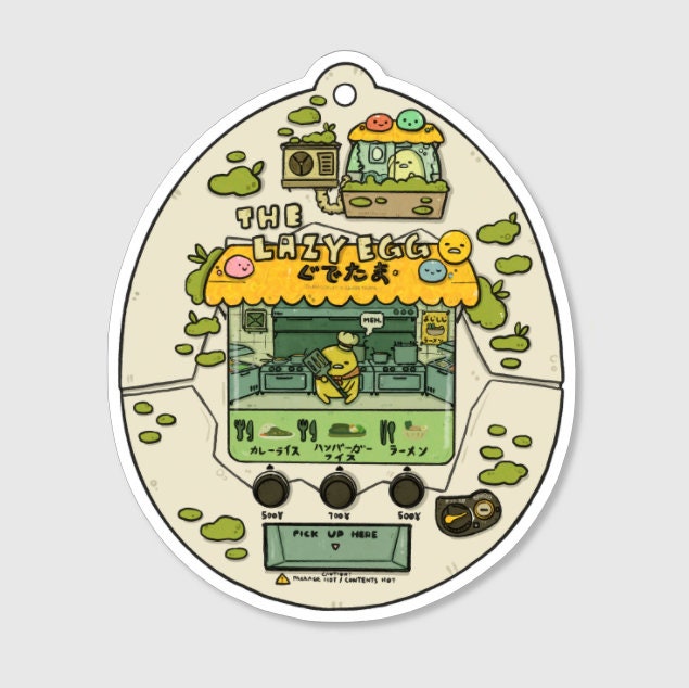Lazy Egg Vinyl Sticker