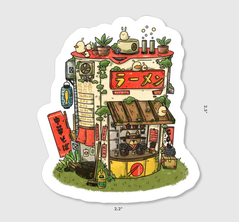Nissin Cup Ramen Vinyl Sticker