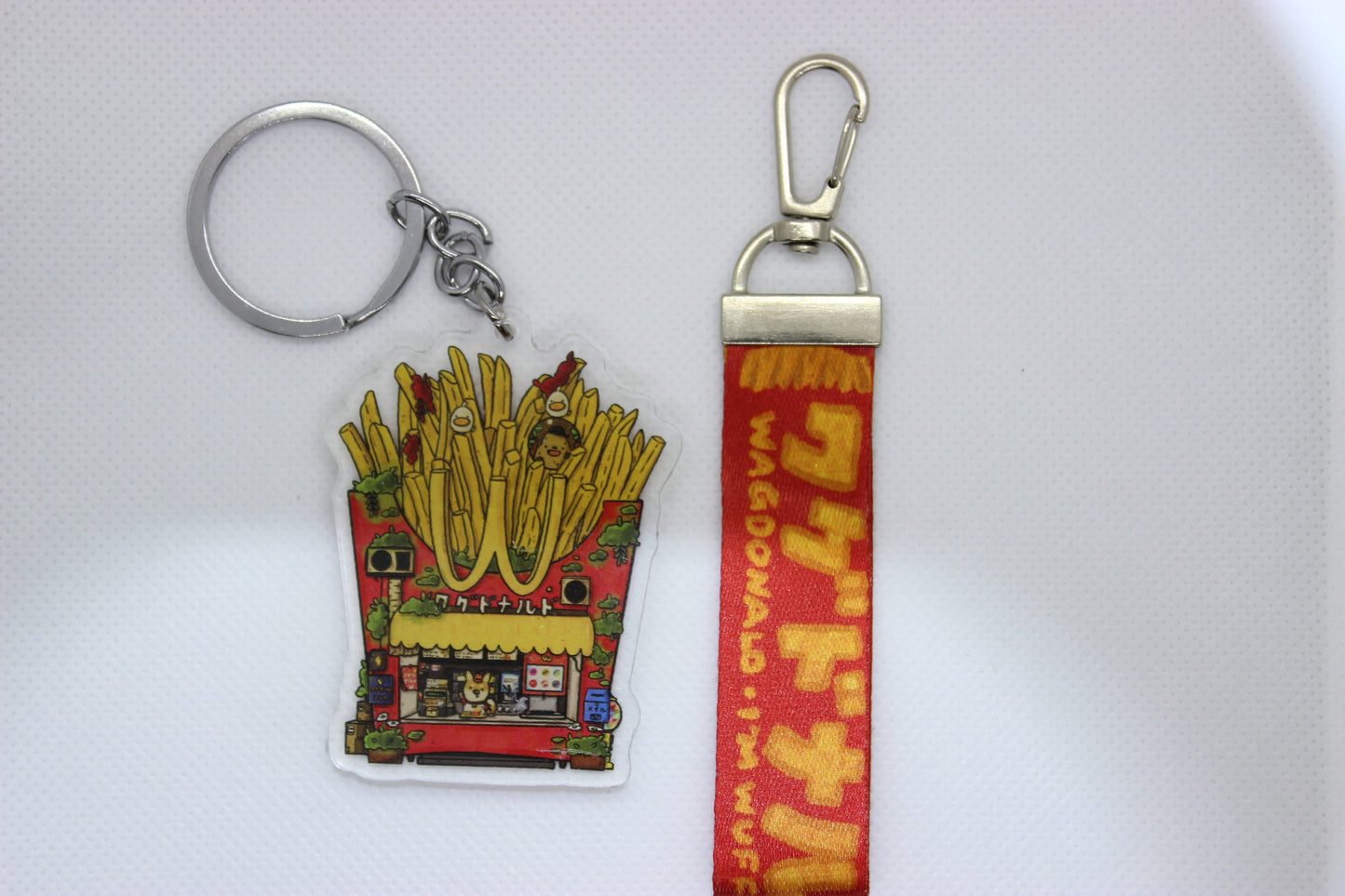 Wagdonalds Keychain w/ Lanyard