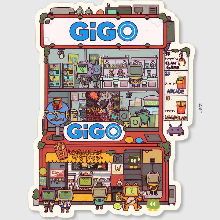 Gigo Arcade Vinyl Sticker