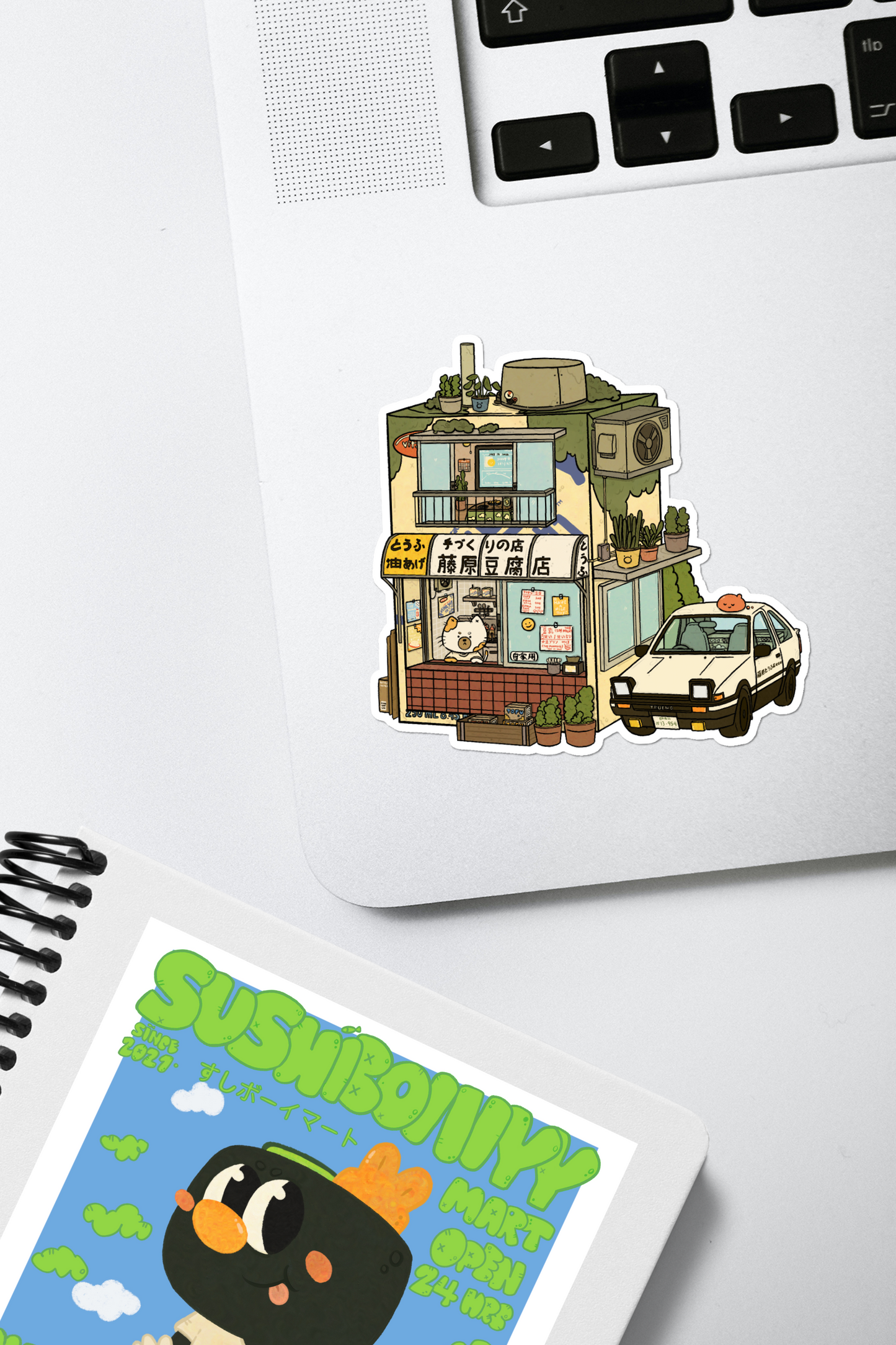 Fujiwara Tofu Vinyl Sticker