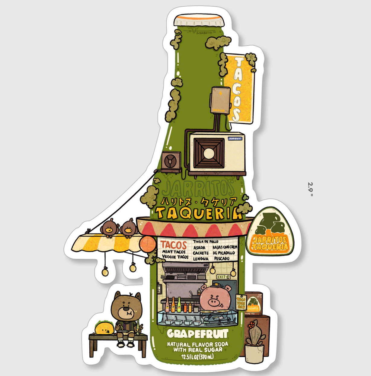 Jarritos Bottle Vinyl Sticker