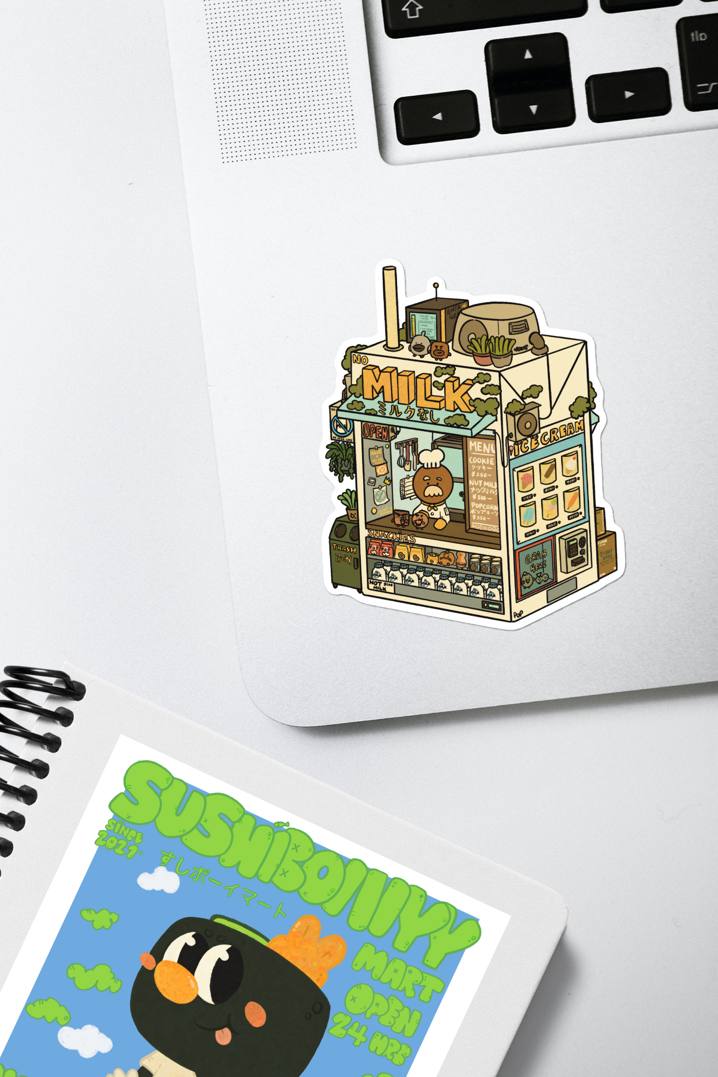 No Milk Cafe Vinyl Sticker