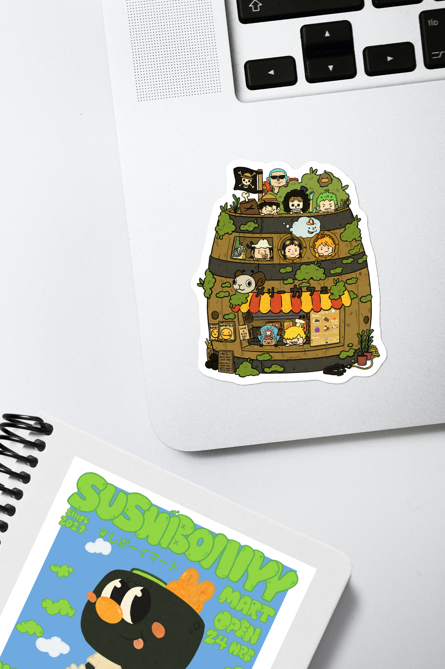 One Piece Cafe Vinyl Sticker