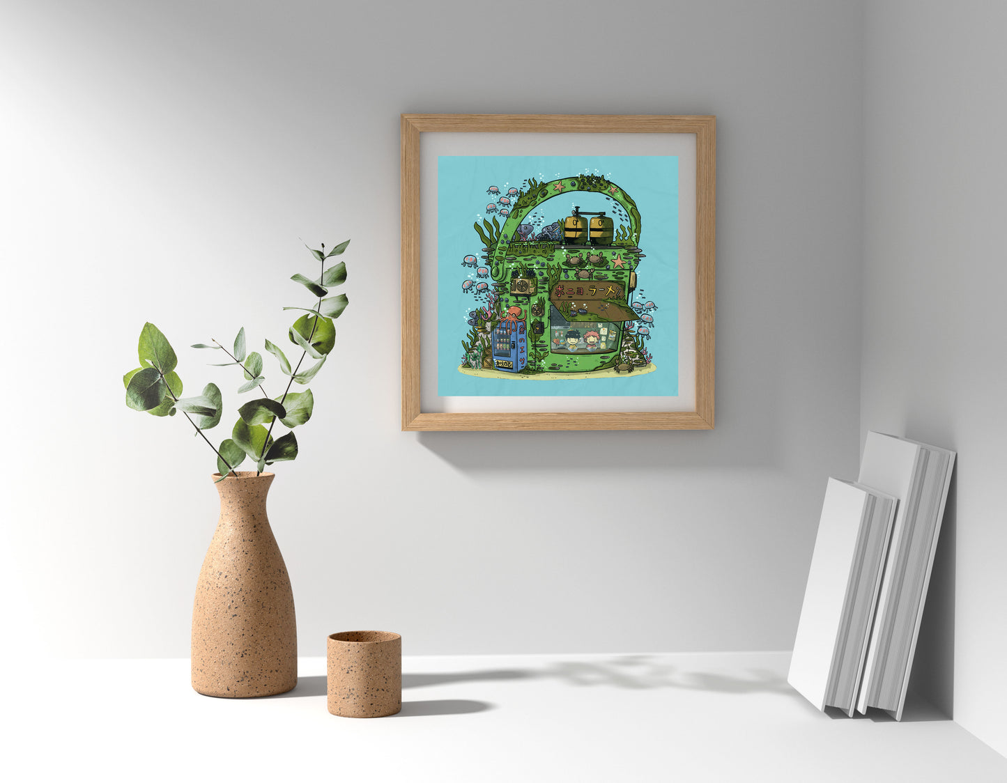 Ponyo Bucket Art Print