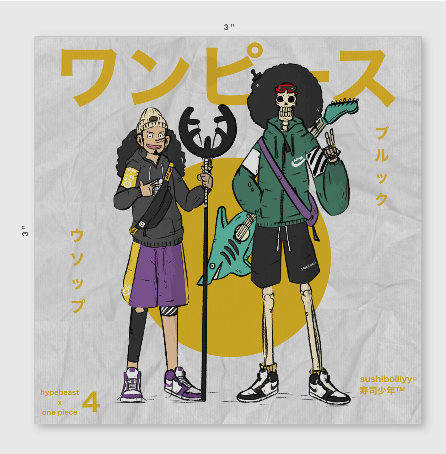 One Piece Vol. 1-5 Vinyl Stickers
