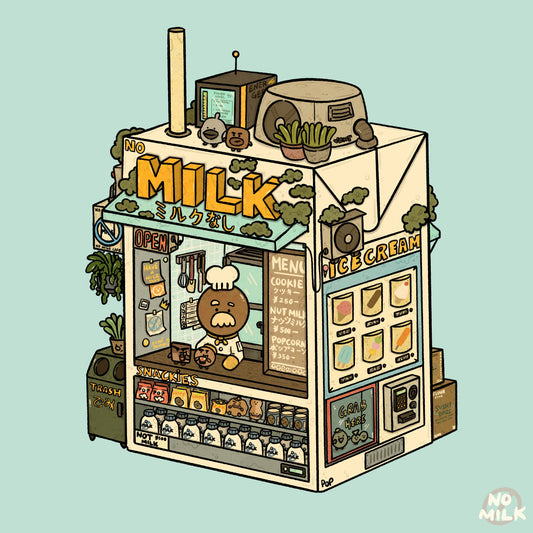 Shooky's No Milk Cafe Art Print
