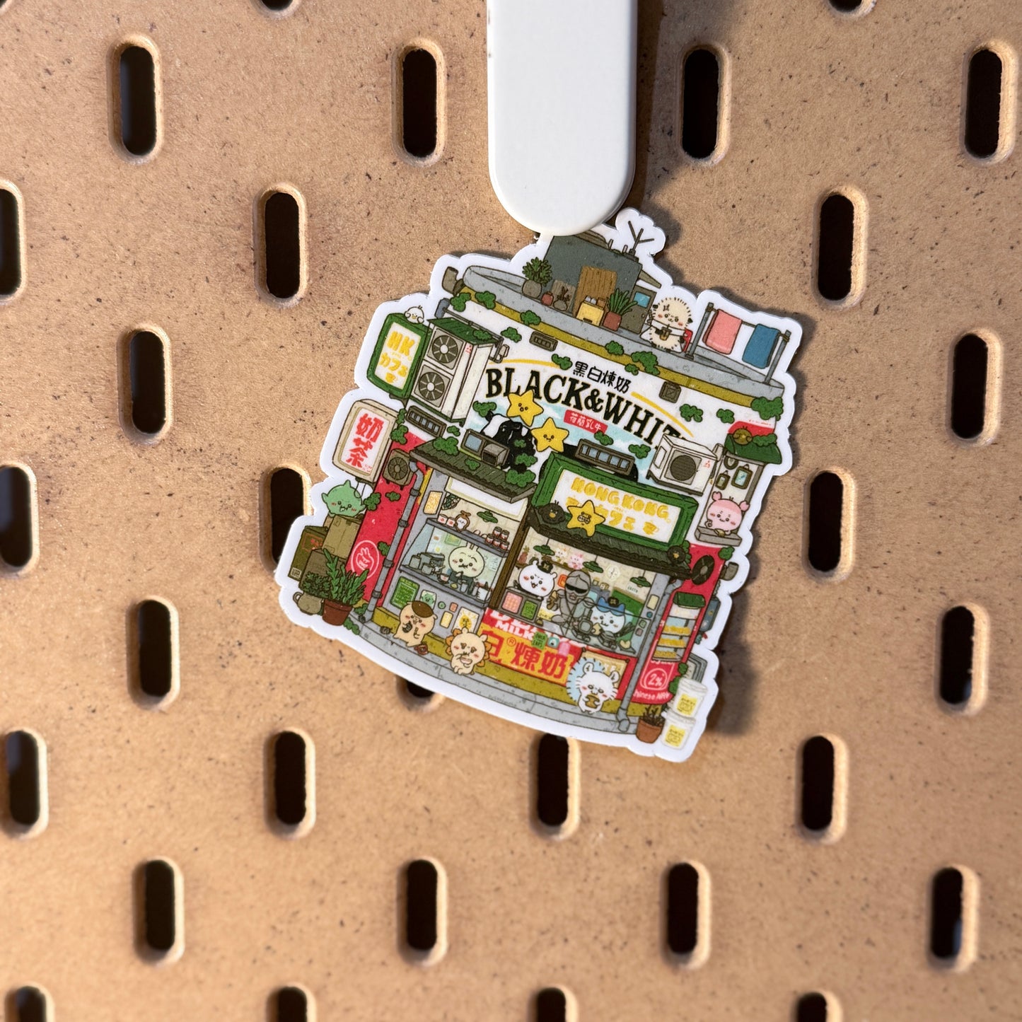 Chiikawa Hong Kong Cafe Vinyl Sticker