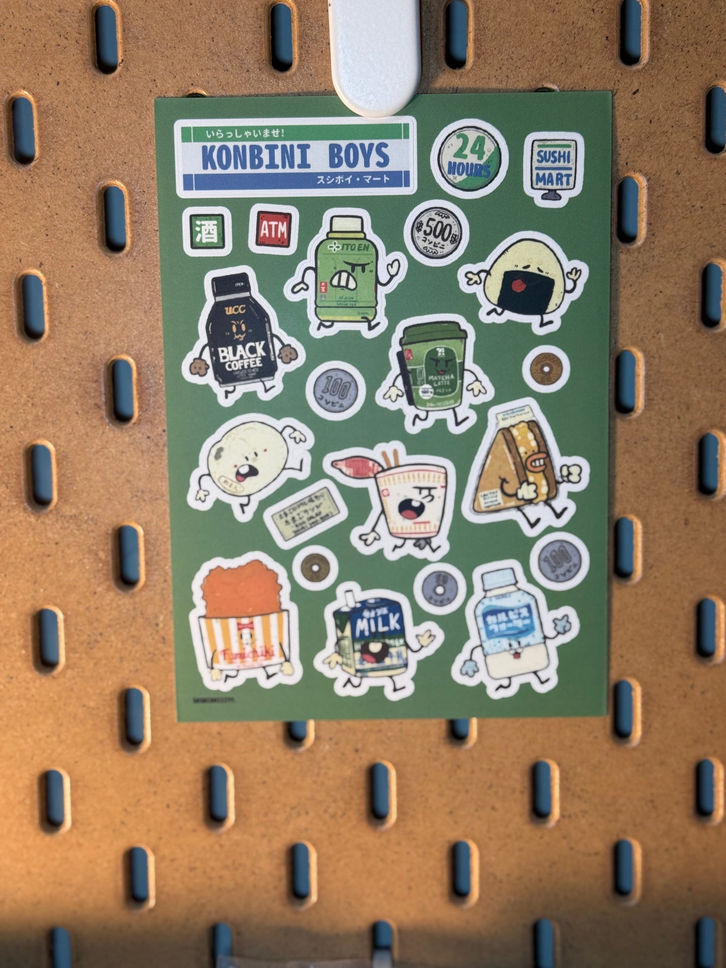 Konbini Boys 4x6" Sticker Sheet
