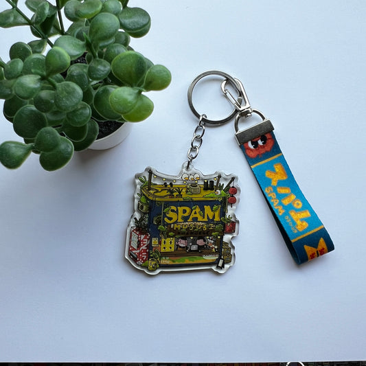 Spam Keychain W/ Lanyard