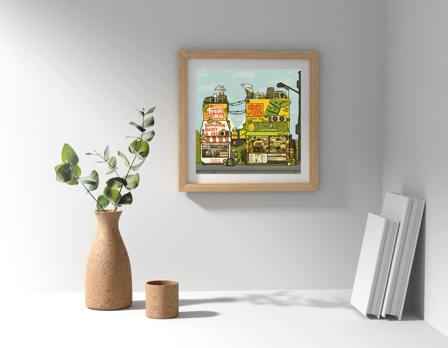 Vita Lemon tea x Kowloon Dairy Art Print