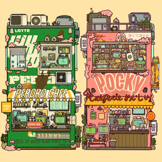 Pepero X Pocky Art Print