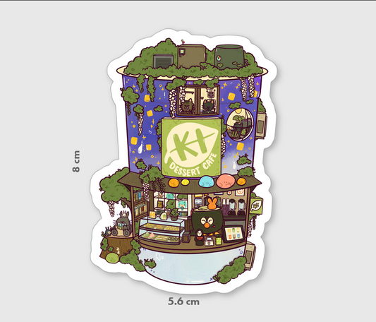 Ki Tea Cafe Vinyl Sticker