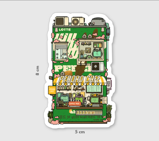 Pepero Cafe Vinyl Sticker