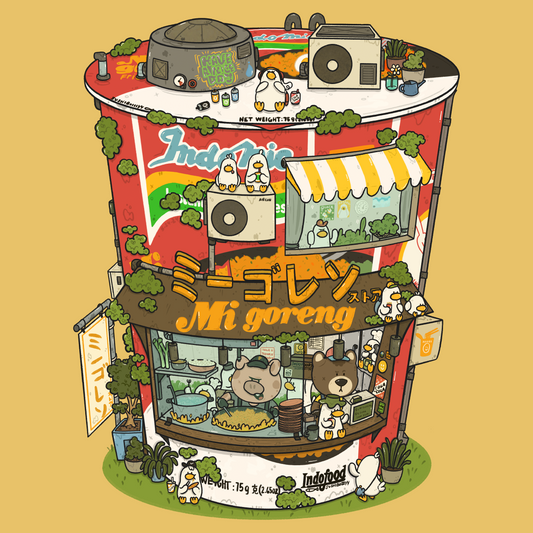Mie Goreng Noodle Shop Art Print