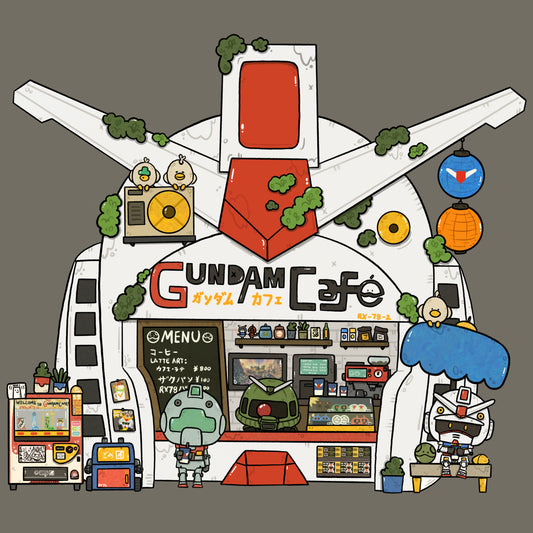 Gundam Cafe Art Print