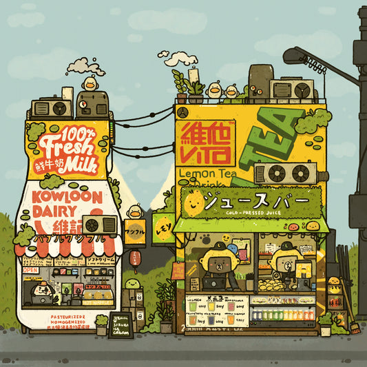 Vita Lemon tea x Kowloon Dairy Art Print