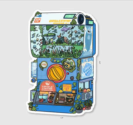 Capsule Station Vinyl Sticker