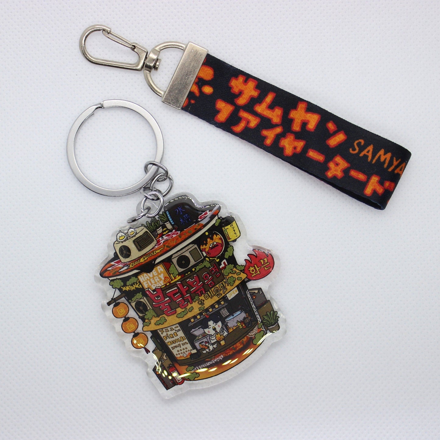 Buldak Ramen Keychain w/ Lanyard