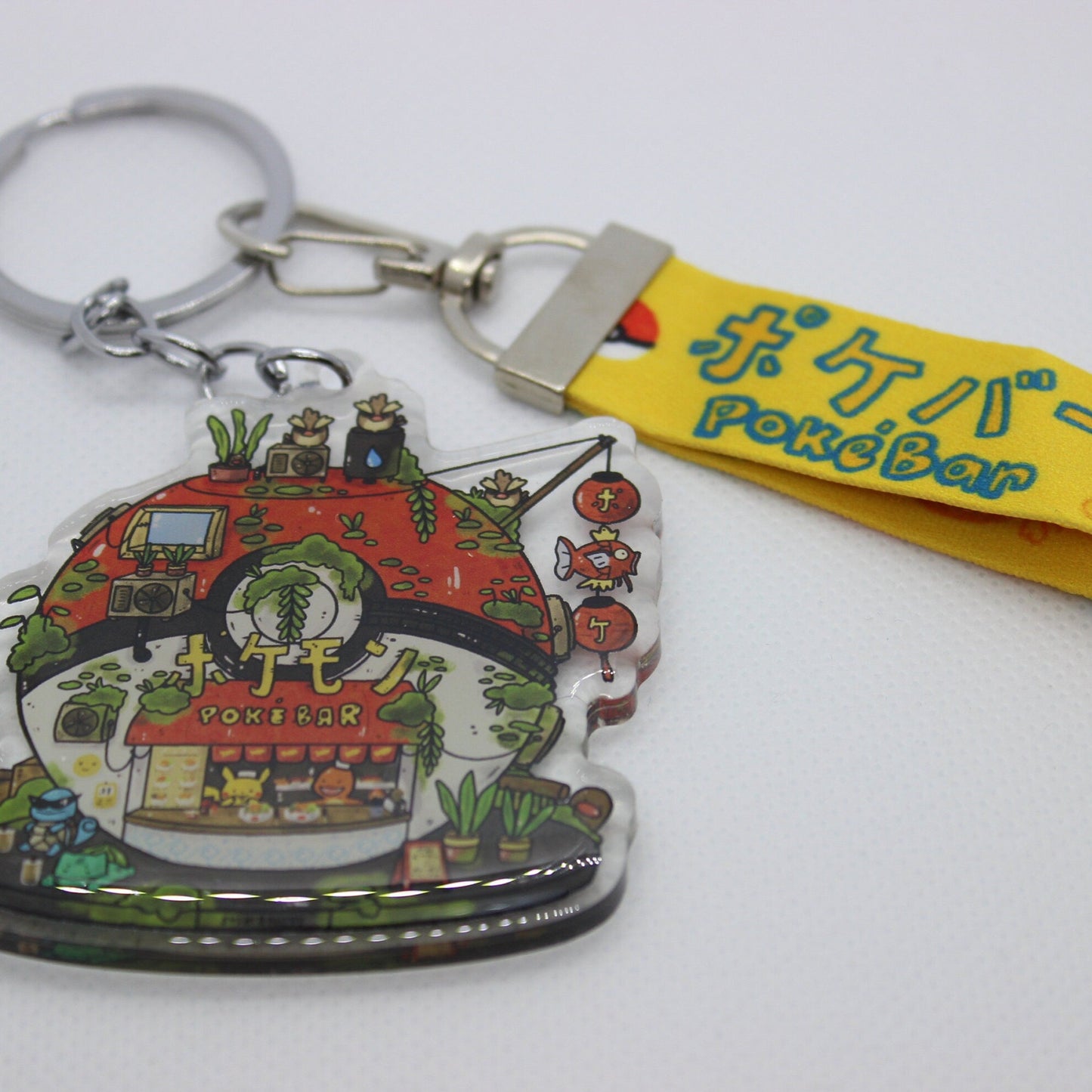 Poke Bar Keychain w/ Lanyard