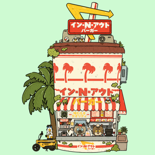 In N Out Drive-thru Art Print