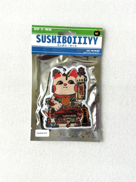 Lucky Cat Air Freshener (Sandal Wood)
