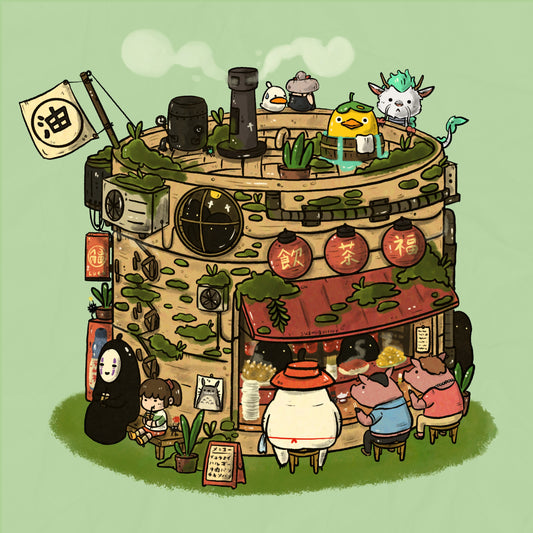 Spirited Away Dimsum Basket Art Print